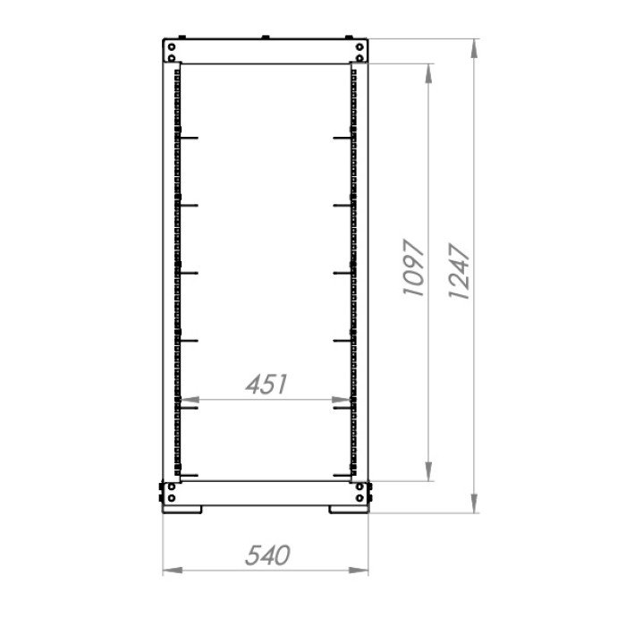 Стійка для 6 акумуляторів Pylontech, Dyness, Pytes та Sunwoda